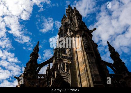 Scott Monument - Édimbourg, Écosse, Royaume-Uni Banque D'Images