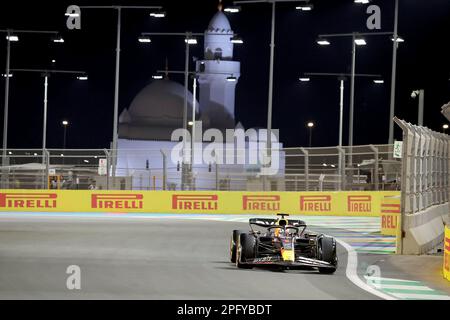 03/17/2023, circuit de la corniche de Jeddah, Jeddah, Grand Prix de Formule 1 d'Arabie Saoudite, sur la photo Max Verstappen (NLD), Oracle Red Bull Racing Banque D'Images