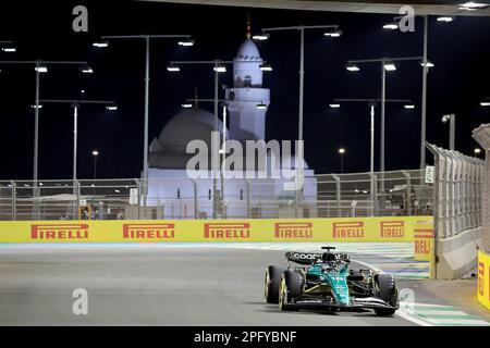 03/17/2023, Jeddah Corniche circuit, Jeddah, Formule 1 Saudi Arabian Grand Prix, sur la photo lance Rill (CAN), Aston Martin Aramco cognizant Formula One Team Banque D'Images