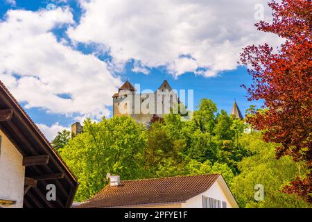 Château médiéval de Vaduz, Oberland Liechtenstein. Banque D'Images