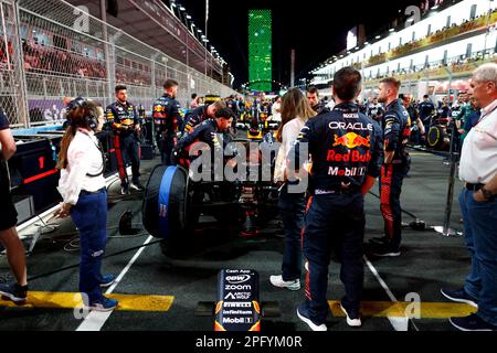 Red Bull Racing départ de GRID atmosphère pendant le Grand Prix d'Arabie Saoudite de Formule 1 STC 2023, 2nd tour du Championnat du monde de Formule 1 2023 de 17 mars à 19, 2023 sur le circuit de la corniche de Djeddah, à Djeddah, Arabie Saoudite - photo DPPI Banque D'Images