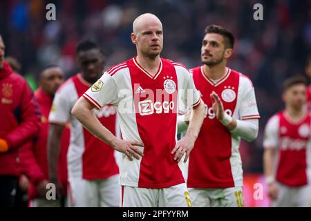 19-03-2023: Sport: Ajax contre Feyenoord AMSTERDAM, PAYS-BAS - MARS 19: Davy Klaassen(Ajax) pendant le match Eredivisiie AFC Ajax et Feyenoord Rotterdam Banque D'Images