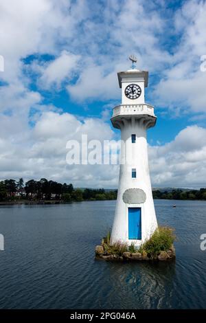 Phare dans Roath Park commémorant le capitaine Scotts malheureux voyage vers l'Antartique Banque D'Images