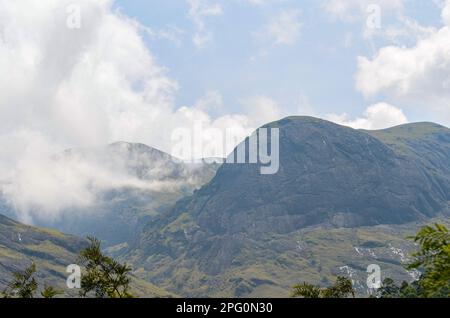 Collines Rocheuses de Munnar, Kerala, Inde Banque D'Images