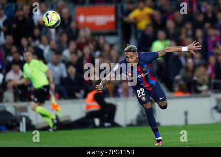 Barcelone, Espagne. Crédit : D. 19th mars 2023. Raphinha (Barcelone) football : match espagnol 'la Liga Santander' entre le FC Barcelone 2-1 Real Madrid à Spotify Camp Nou à Barcelone, Espagne. Credit: D .Nakashima/AFLO/Alamy Live News Banque D'Images