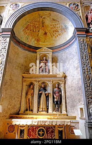 L'autel Boldieri à la basilique Sant Anastasia à Vérone en Italie Banque D'Images