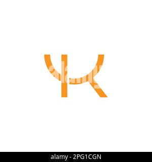 lettre ky sourire heureux logo vecteur Illustration de Vecteur