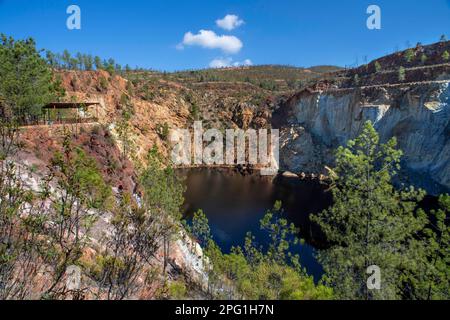 Mines de Rio Tinto. Peña del Hierro, musée de la minerie Casa 21. Principale mine de soufre de cuivre à ciel ouvert à RioTinto, Sierra de Aracena et Picos de Arche Natural Banque D'Images