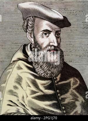 Portrait d'Alessandro Piccolomini (1508-1578), écrivain italien Banque D'Images