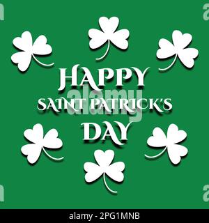 Bonne illustration du vecteur de la Saint Patrick. Convient aux cartes de vœux, affiches et bannières Illustration de Vecteur