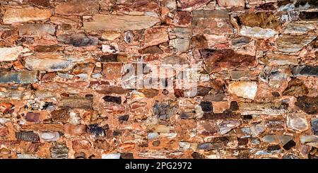 Mur en pierre naturelle arrière-plan texturé Banque D'Images