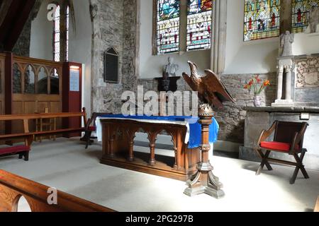 Intérieur de la Collégiale St Mary, Youghal, comté de Cork, Irlande Banque D'Images