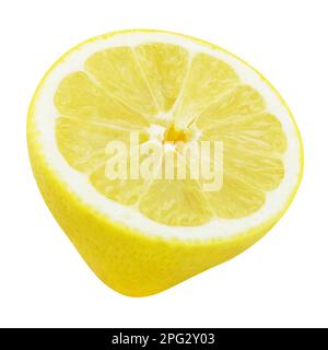 Lemon isolé sur fond blanc Banque D'Images