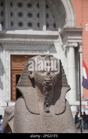La fascinade du Musée égyptien, le Caire, Égypte. Banque D'Images