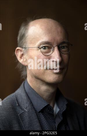 LA HAYE - Portrait du chercheur Detlef van Vuuren (PBL Netherlands Environmental Assessment Agency et Université d'Utrecht). ANP RAMON VAN FLYMEN pays-bas sortie - belgique sortie Banque D'Images