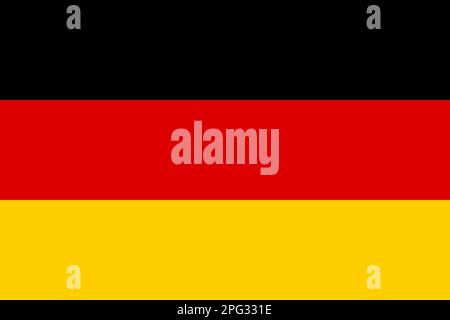 Drapeau national de l'Allemagne. Illustration vectorielle. Illustration de Vecteur