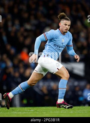 Kalvin Phillips de Manchester City lors du match quart de finale de la coupe Emirates FA au Etihad Stadium, Manchester. Date de la photo: Samedi 18 mars 2023. Banque D'Images