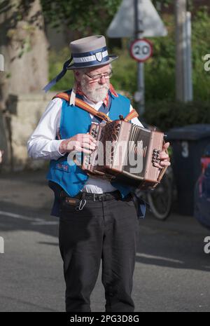 Le Whalton Baal, un festival traditionnel du milieu de l'été, Northumberland, Angleterre Banque D'Images