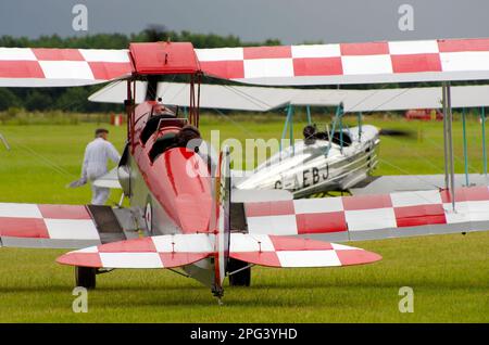 De Havilland DH 82, Tiger Moth II, K-2585 (T6818), G-ANKT, Shuttleworth Collection, Banque D'Images