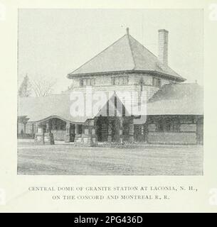 Dôme central de la gare de Granite à Laconia NH sur la Concord et Montréal R.R. de l'article L'ARCHITECTURE DES GARES FERROVIAIRES par Bradford L. Gilbert du magazine Engineering CONSACRÉ AU PROGRÈS INDUSTRIEL Volume IX avril à septembre 1895 NEW YORK The Engineering Magazine Co Banque D'Images