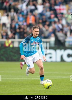 Piotr Zielinski de SSC Napoli pendant la série italienne Un match de football entre le FC Torino et la SSC Napoli, le 19 mars 2023 au Stadio Olimpico Grande T. Banque D'Images