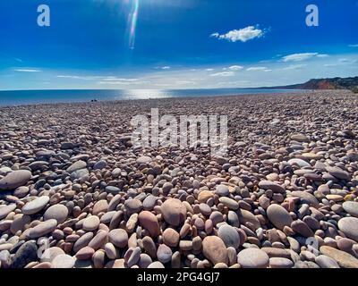Plage de Budleigh Salterton à Devon Banque D'Images