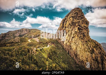 Roque de Agando, La Gomera, Canary Islands Banque D'Images