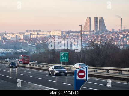 Porte de la ville orientale de Belgrade (Rudo), Serbie Banque D'Images