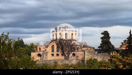 Église de Panagia Théotokos Cosmosoteira monastère byzantin à Feres Evros Thrace Grèce Banque D'Images