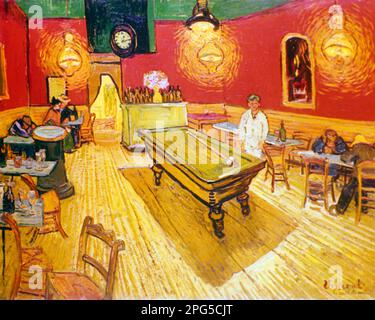 1880S LE CAFÉ DE NUIT AVEC TABLE DE BILLARD SEPTEMBRE 1888 PEINTURE DE L'ARTISTE NÉERLANDAIS VINCENT VAN GOGH À ARLES SUD DE LA FRANCE - KA9207 HAR001 HARS ARTISTE SIX DIVERTISSEMENTS CAFÉ NÉERLANDAIS CLIENTS PROPRIÉTAIRE LOISIRS ARLES LOCAL SOUTHERN FINE ART 1880S HANT VINCENT 1888 PROSTITUÉES CRÉATIVITÉ LANTERNES POOL TABLE SUD DE LA FRANCE ETHNICITÉ CAUCASIENNE CÔTIÈRE HAR001 SEPTEMBRE À L'ANCIENNE Banque D'Images