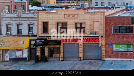 Entreprise locale à Jamaica Queens New York City Banque D'Images