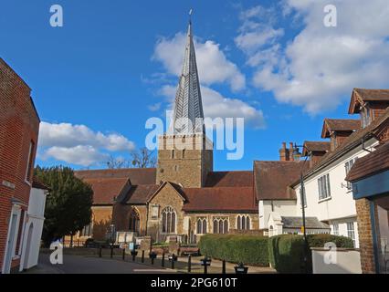 St Peter & Paul Sandstone Church, Borough Rd, Godalming, Surrey, Angleterre, Royaume-Uni, à GU7 2AG km de Church St - bâtiment classé Grade I Banque D'Images