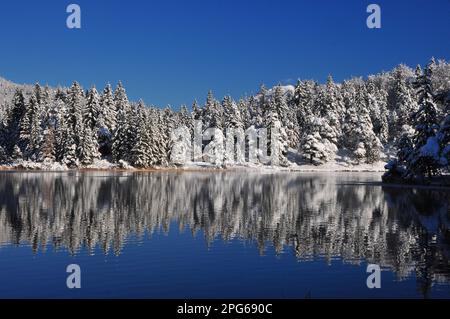 Lautersee, Bavière, Allemagne Banque D'Images