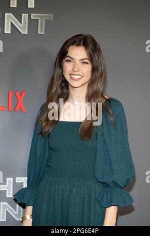 L actrice Samantha Dockser Assiste La Projection Sp ciale De Netflix 