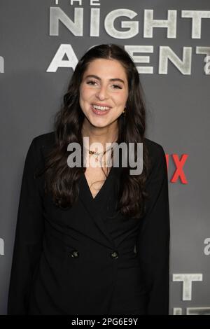 Jessica Cukier participe à la projection spéciale de Netflix 'The Night Agent' au théâtre Netflix Tudum sur 20 mars 2023 à Los Angeles Banque D'Images