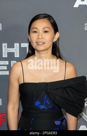 L'actrice Hong Chau assiste à la projection spéciale de Netflix 'The Night Agent' au théâtre Netflix Tudum sur 20 mars 2023 Banque D'Images