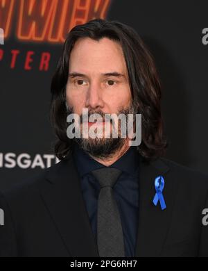 Hollywood, Californie. 20 mars 2023, Keanu Reeves arrivée à la première à Los Angeles de « John Wick: Chapter 4 » de Lionsgate, qui s’est tenue au TCL Chinese Theatre sur 20 mars 2023 à Hollywood, en Californie. © Tammie Arroyo / AFF-USA.com Banque D'Images