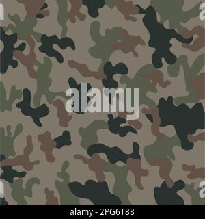 La texture se répète de camouflage militaire armée chasse vert transparent Illustration de Vecteur