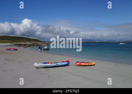 Baie de Bunowen à Aillebrack, comté de Galway Irlande Banque D'Images
