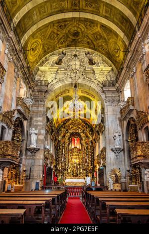 Eglise Carmo et Carmelitas à Lisbonne, Portugal. Banque D'Images