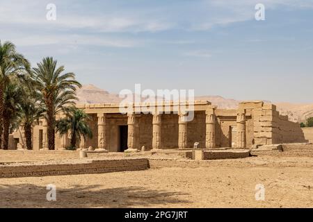 Temple mortuaire de Seti I, près de Louxor, Égypte Banque D'Images