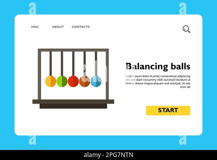Icône de boules d'équilibrage Illustration de Vecteur
