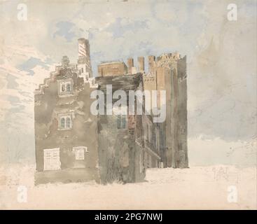 Layer Marney Hall, Essex vers 1795 par Thomas Girtin Banque D'Images