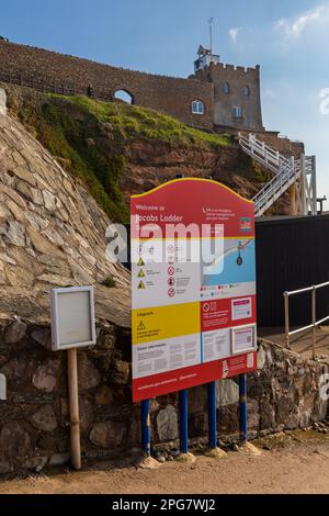 À Sidmouth, Devon Royaume-Uni en mars Banque D'Images