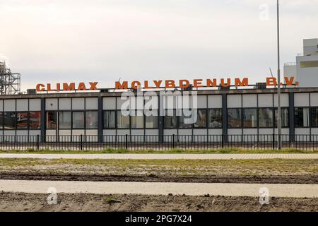 L'usine de Molubdenum culmine au port de Botlek à Rotterdam, aux pays-Bas Banque D'Images