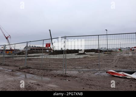 Construction de nouvelles maisons à Koningskwartier dans le Zuidplaspolder Zevenhuizen aux pays-Bas Banque D'Images