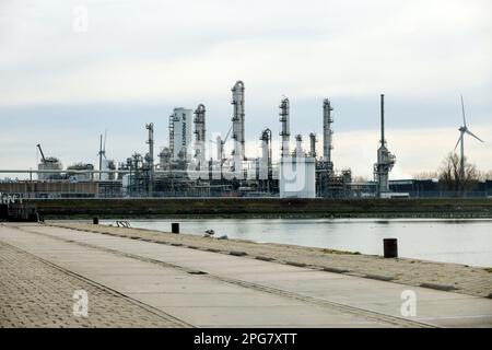 Usine de gaz d'Air liquide Europa dans le port de Botlek à Rotterdam Banque D'Images