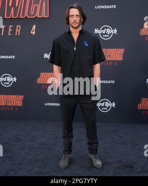 Los Angeles, États-Unis. 20th mars 2023. Ben Robson arrive au JOHN WICK de Lionsgate: CHAPITRE 4 la première de Los Angeles qui a eu lieu au TCL Chinese Theatre à Hollywood, CA, lundi, 20 mars 2023. (Photo par Sthanlee B. Mirador/Sipa USA) crédit: SIPA USA/Alay Live News Banque D'Images