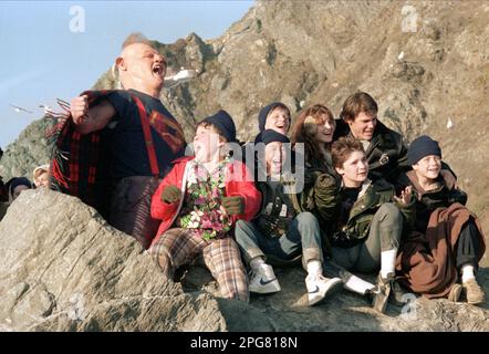 Les Goonies Jeff Cohen et John Matuszak Banque D'Images