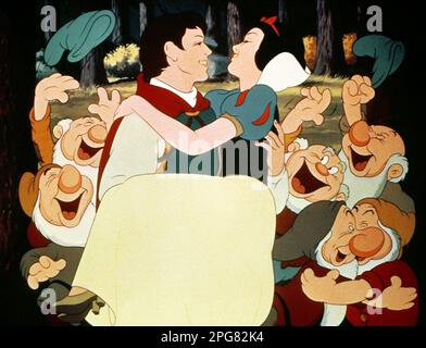 Snow White et The Seven Dwarfs Prince & Snow White Banque D'Images